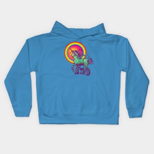 Rainbow Mushroom Unicorn Kids Hoodie